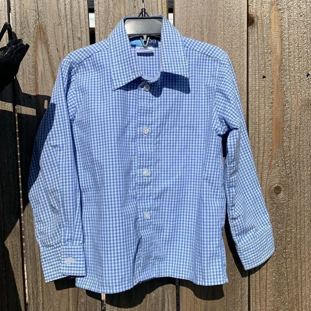 Take 50% OFF- Garanimals Boys 2pcsBlue Checkered Shirt with Black Pants, Size-5T